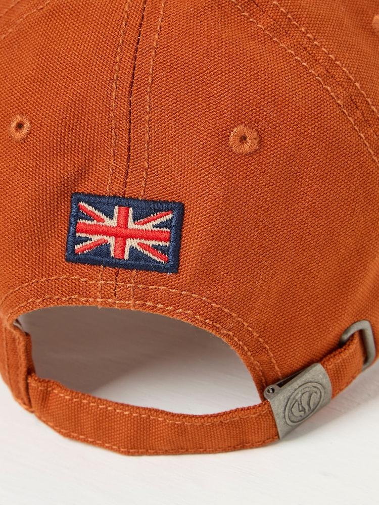 fat face Burnt Orange 100% Cotton Canvas Baseball Cap