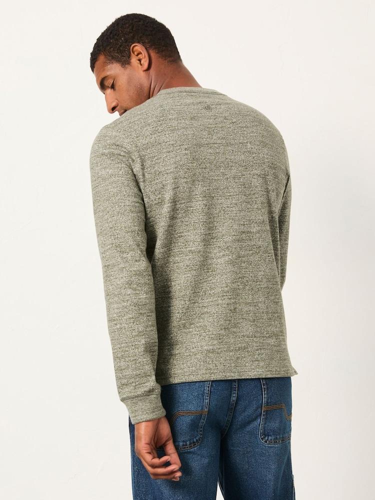 Fat Face Compton Green Haze Twist Long Sleeve Henley