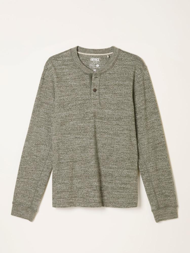 fat face Compton Green Haze Twist Long Sleeve Henley