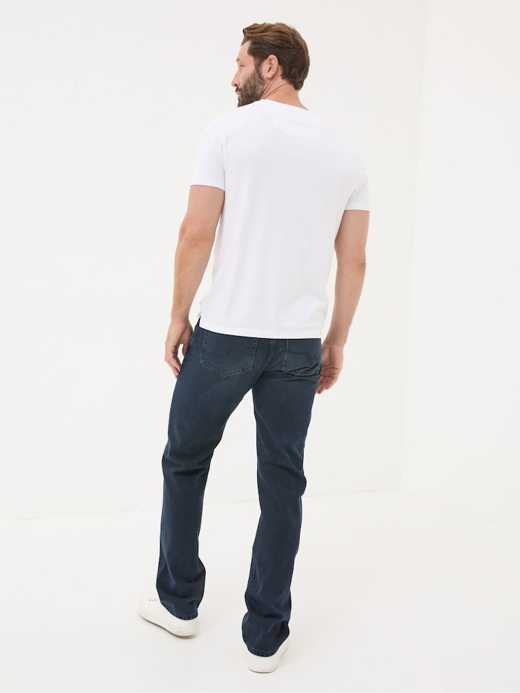 Fat Face Denim Dark Blue Straight Fit Straight Fit Jeans