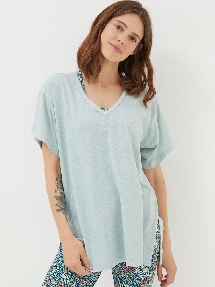 Fat Face Abi Blue Tunic T-Shirt