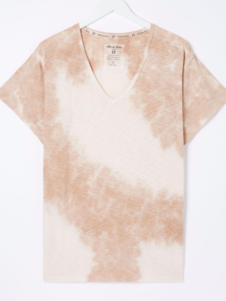 fat face Abi Natural Tie Dye Tunic T-Shirt