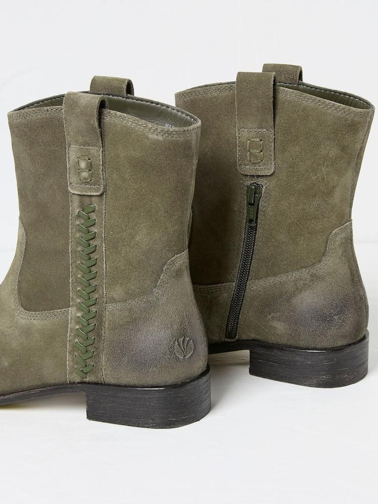 fat face Adelaide Green Western Boots