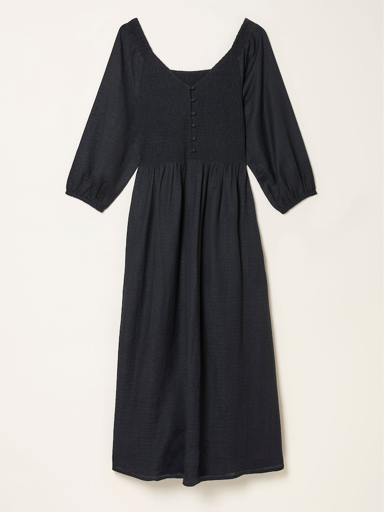 fat face Adele Black Midi Dress