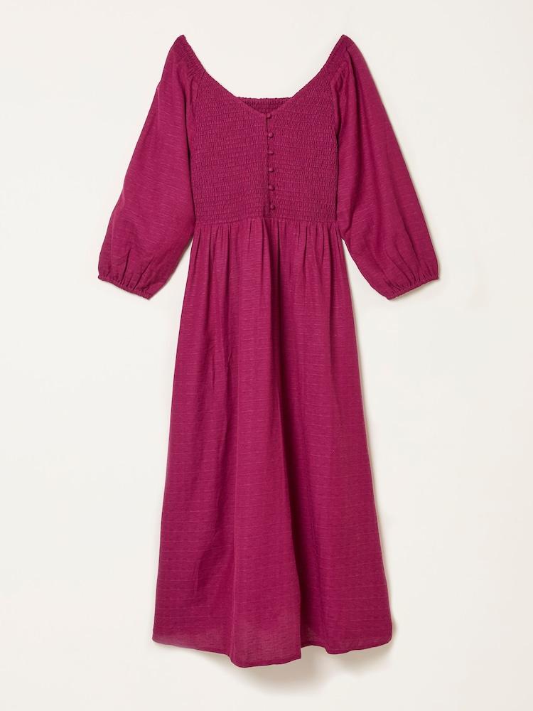 fat face Adele Plum Purple Midi Dress