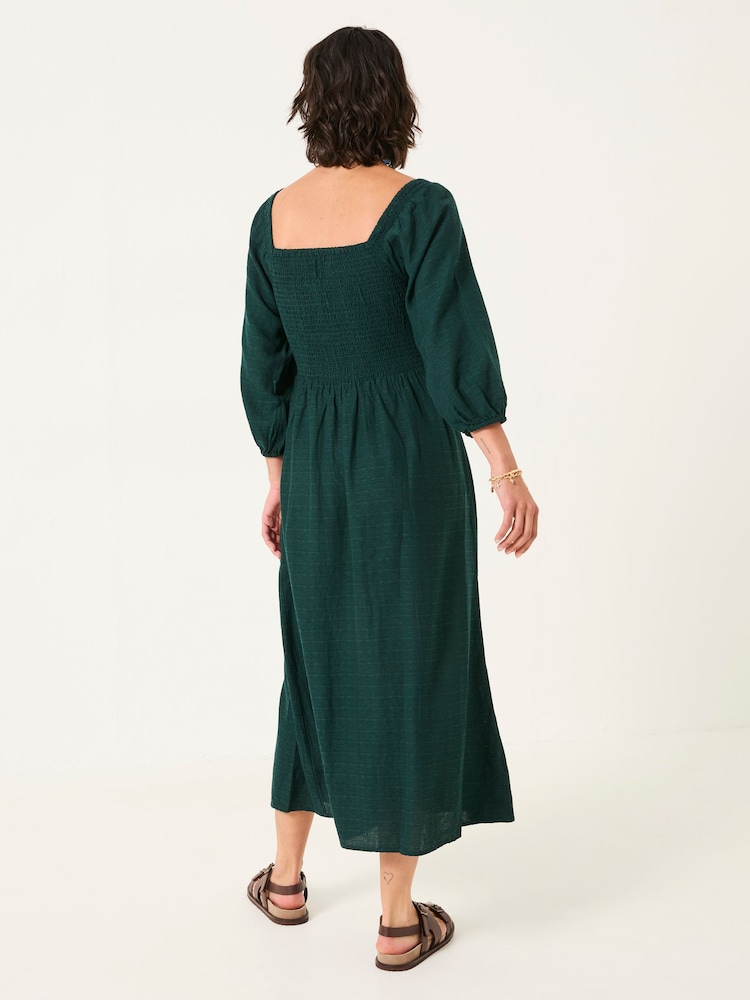 Fat Face Adele Teal Blue Regular Midi Dress