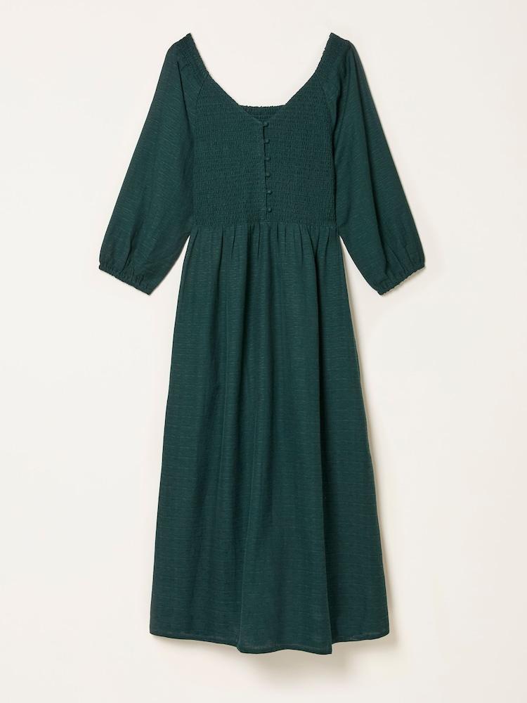 fat face Adele Teal Blue Regular Midi Dress