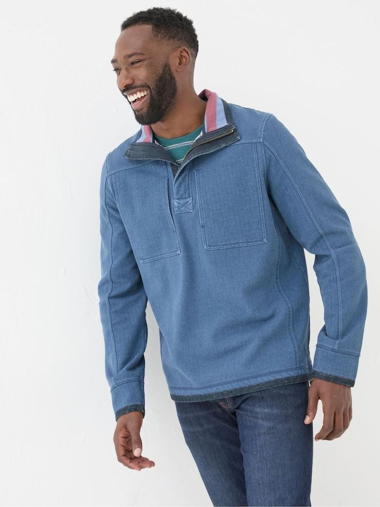 Fat Face Airlie Blue Panel Sweatshirt