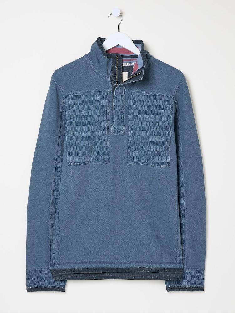 fat face Airlie Blue Panel Sweatshirt