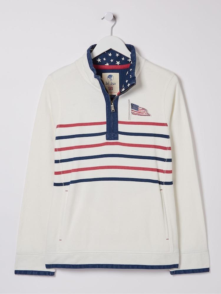 fat face Airlie Ecru USA Sweat Top