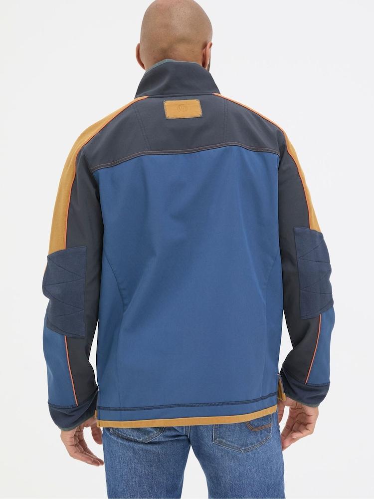 Fat Face Airlie Navy Blue Panel Sweatshirt