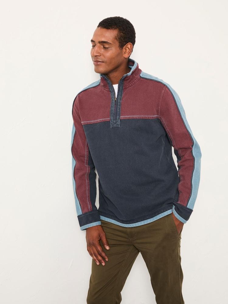 Fat Face Airlie Navy Panel Sweat