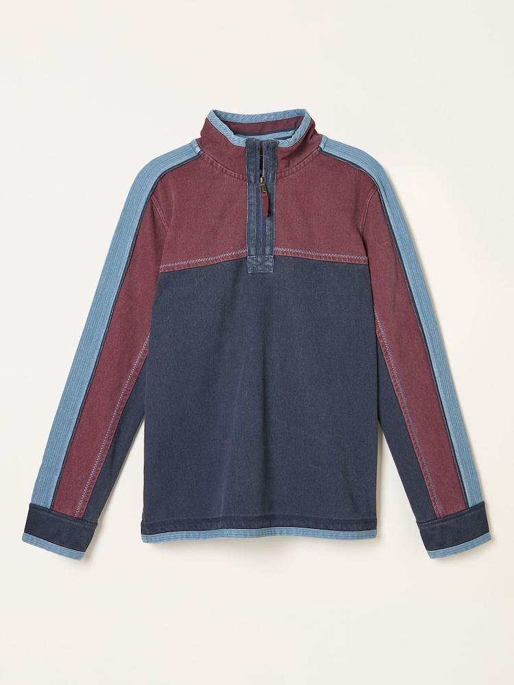 fat face Airlie Navy Panel Sweat