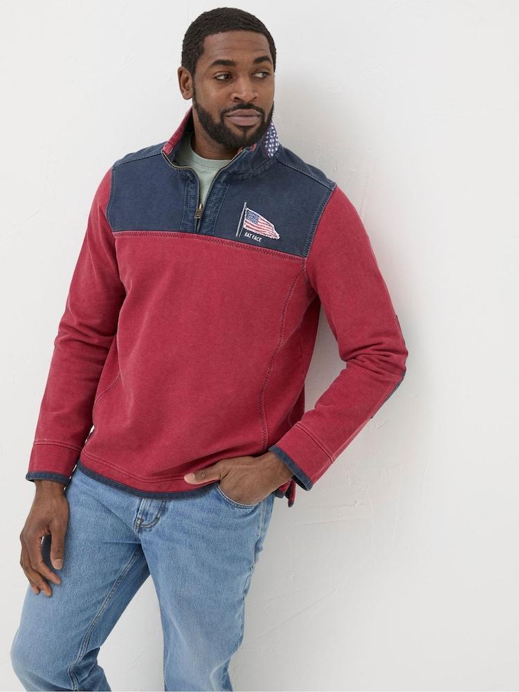 Fat Face Airlie Red USA Sweatshirt