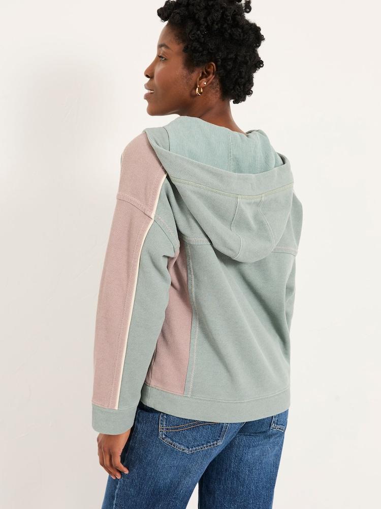 Fat Face Airlie Teal Blue Overhead Hoodie