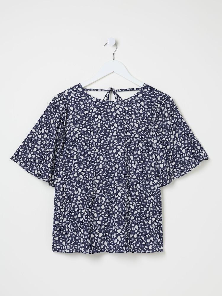 fat face Alba Blue Mark Make Top