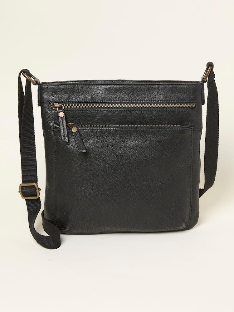 Fat Face Allie Black Crossbody Bag