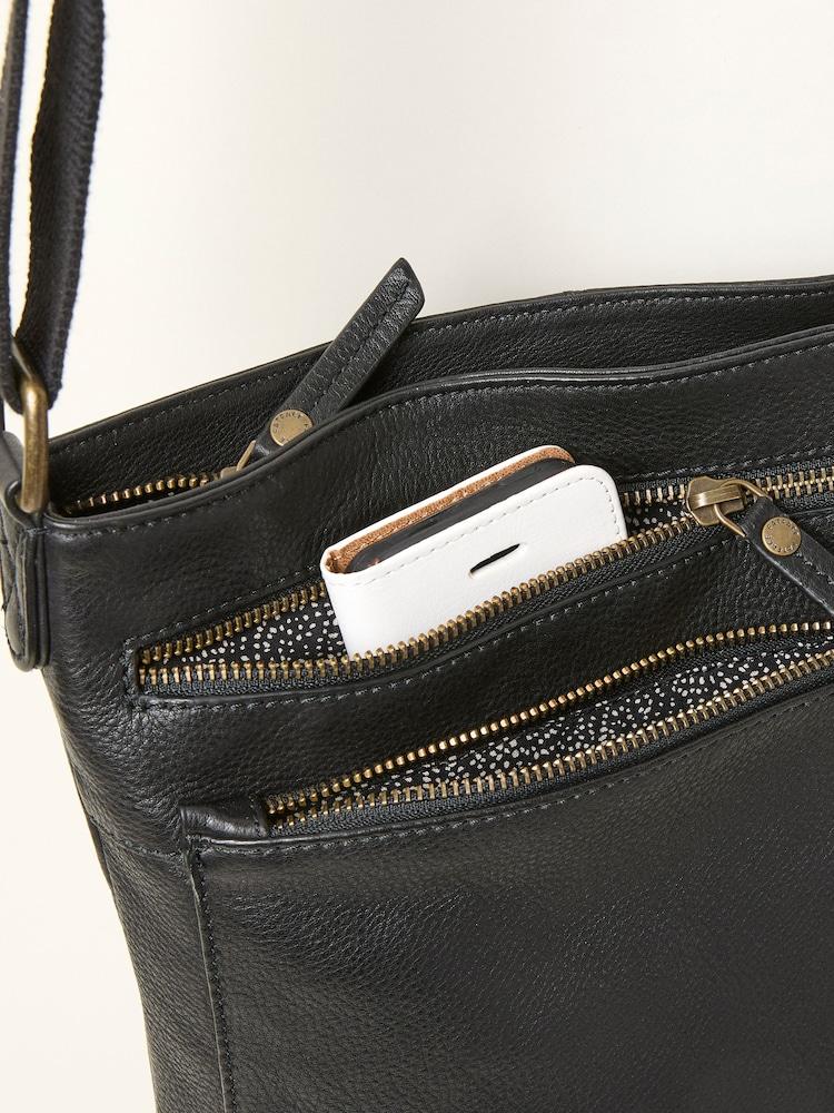 fat face Allie Black Crossbody Bag