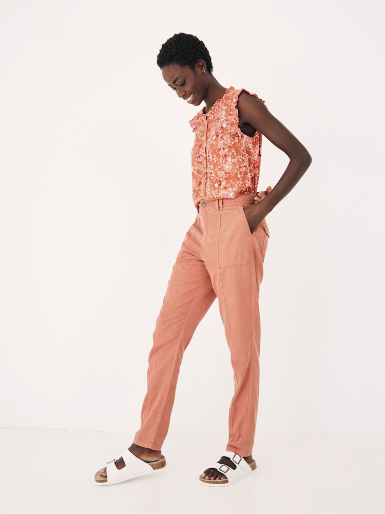 Fat Face Allie Brown Utility Trousers