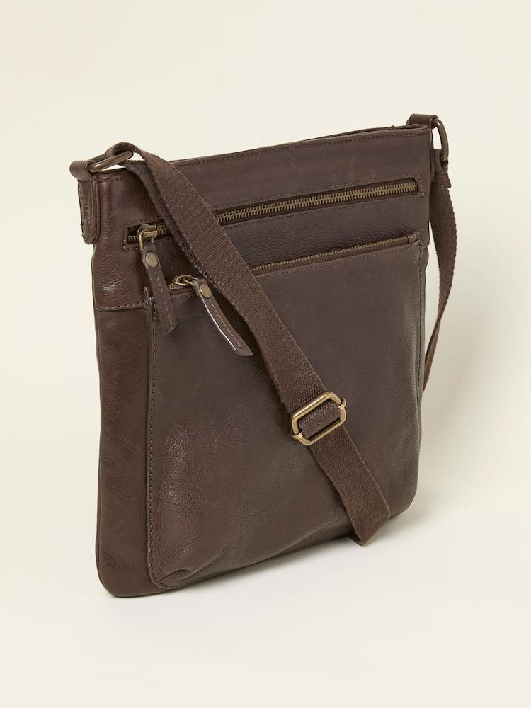 Fat Face Allie Chocolate Brown Crossbody Bag