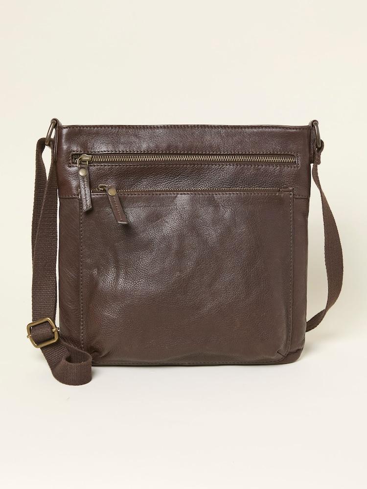 Fat Face Allie Chocolate Brown Crossbody Bag