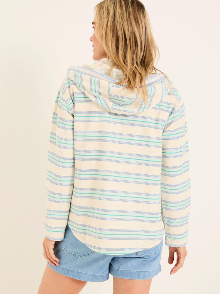 Fat Face Ally Natural Homespun Zip Through Hoodie