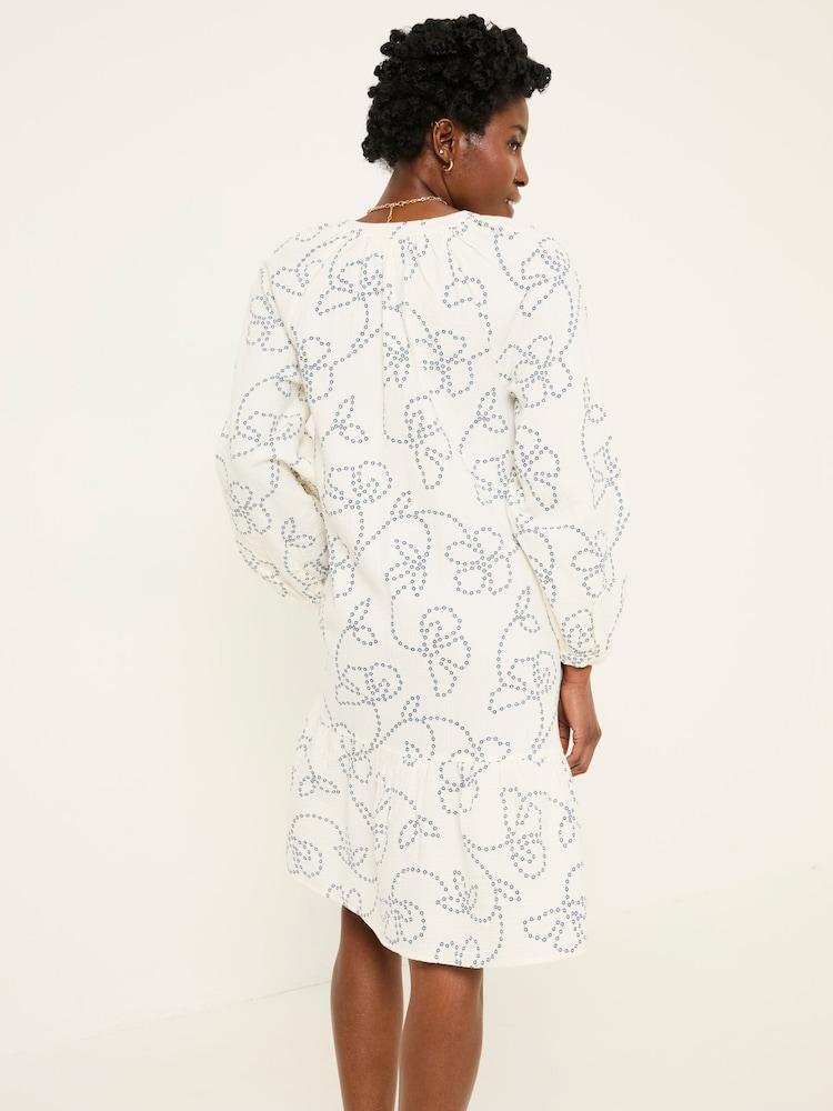 Fat Face Amy Ivory Frill Tunic