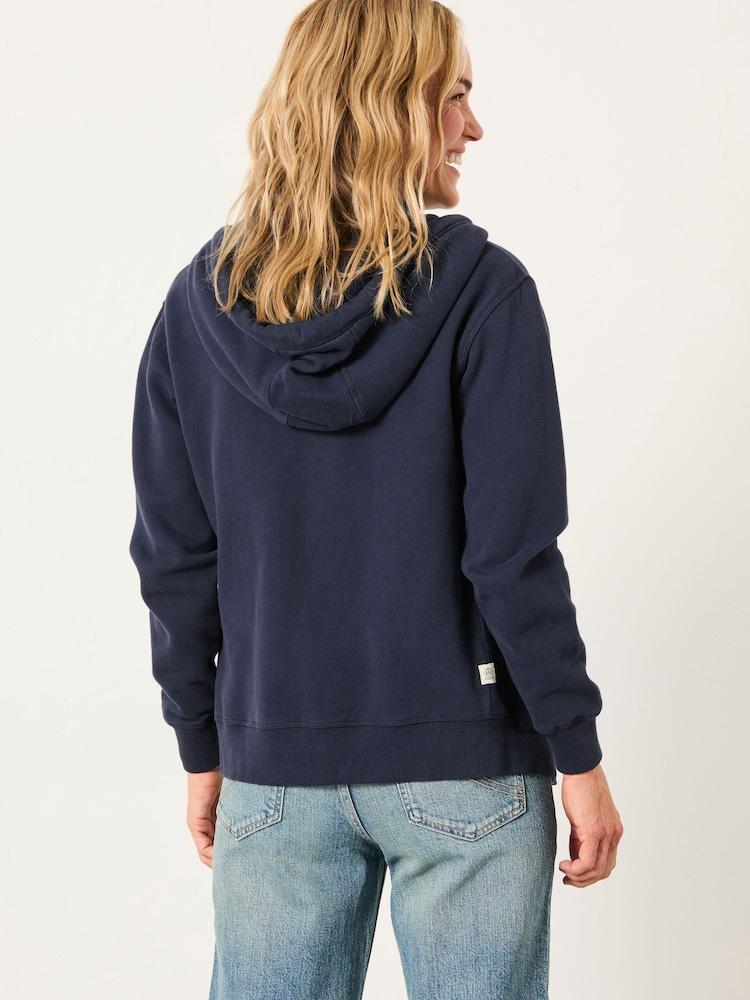 Fat Face Amy Navy Zip Through Hoodie