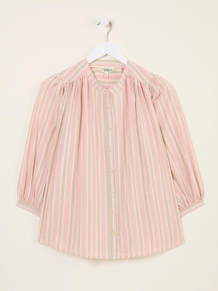 fat face Amy Pink Stripe Blouse