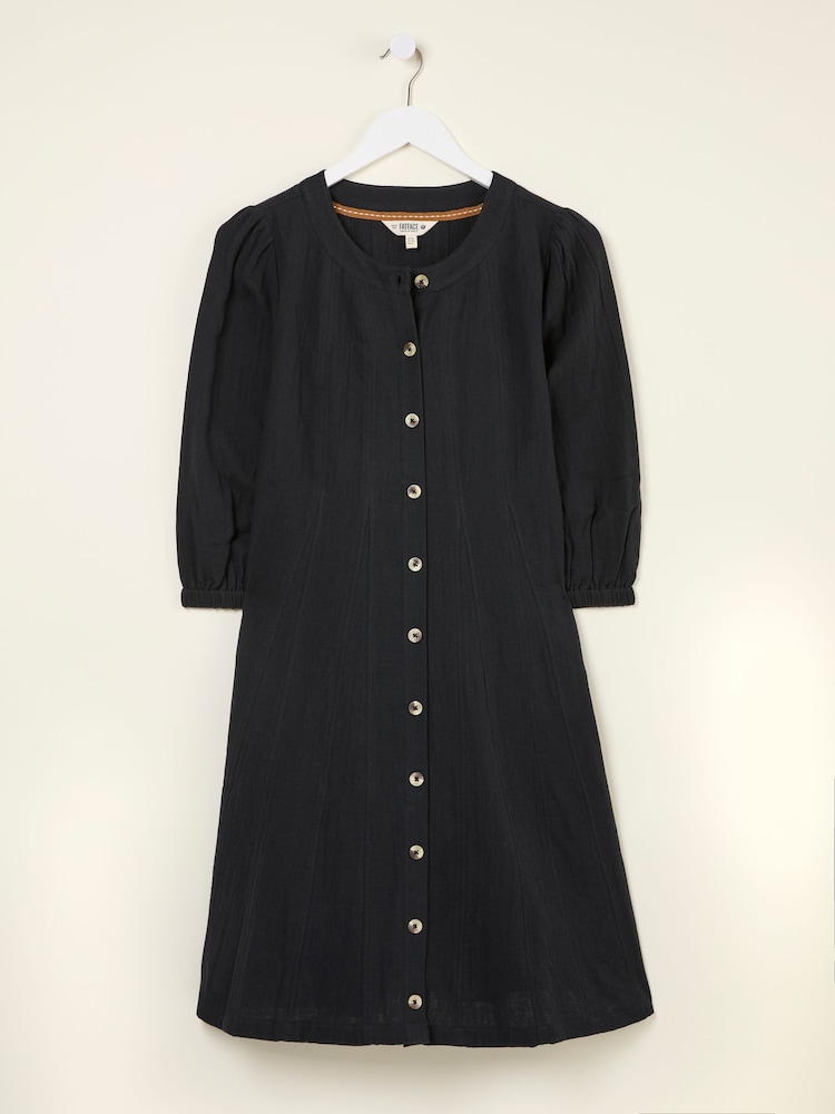 fat face Anais Black Dress