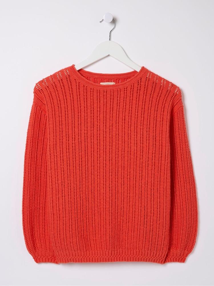 fat face Anna Red Jumper