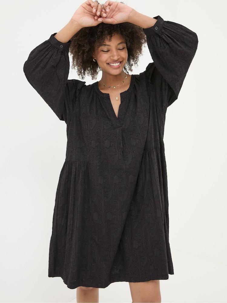 Fat Face Anona Black Swing Dress