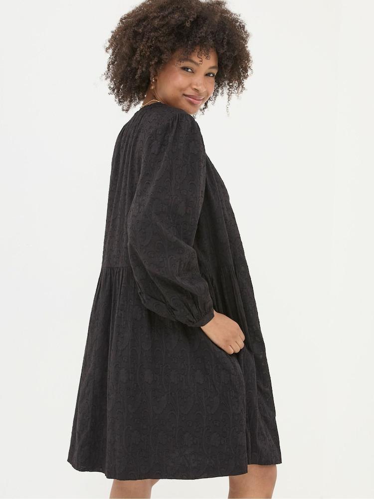 Fat Face Anona Black Swing Dress