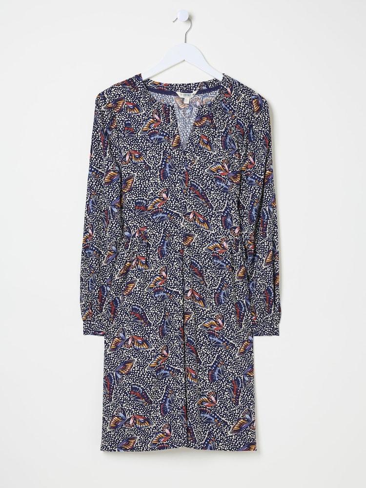 fat face Anona Dark Navy Swing Dress