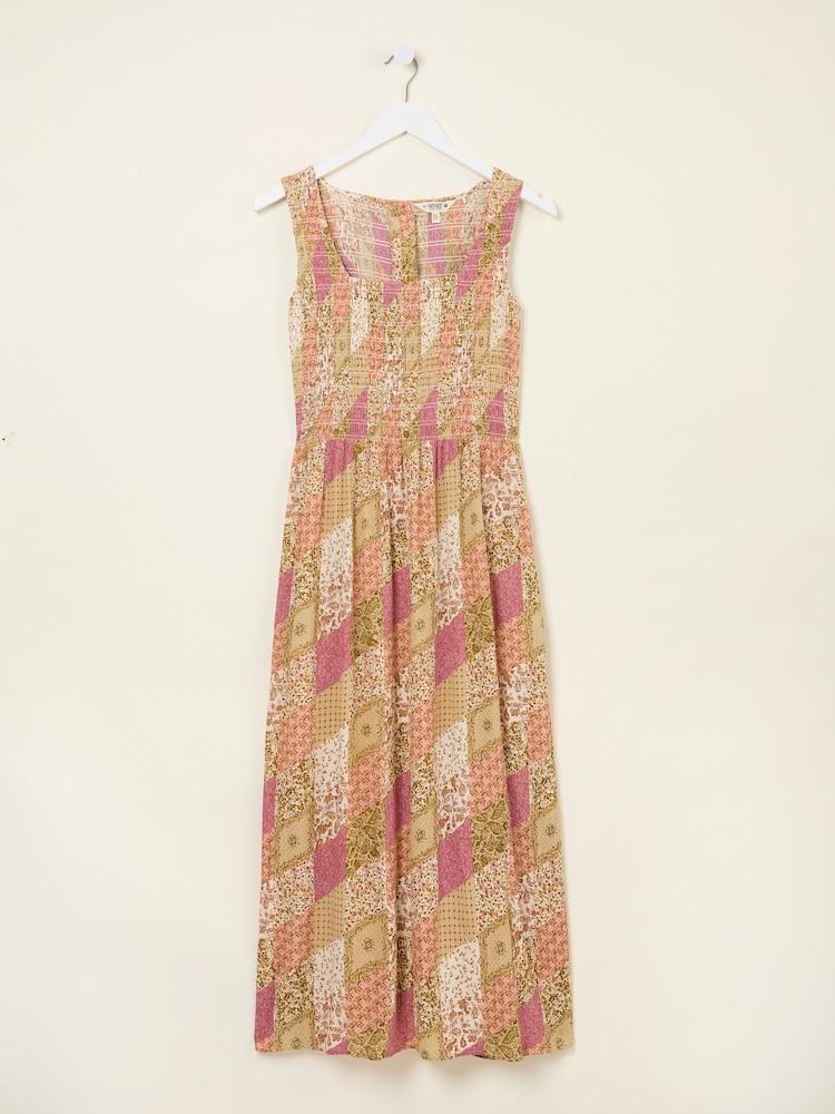 fat face Aria Multi Air Patchwork Midi Dress