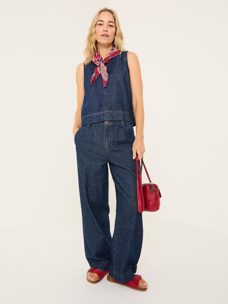 Fat Face Arie Ink Wide Leg Jeans