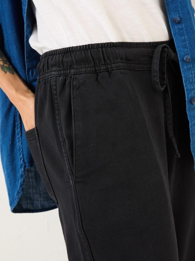 fat face Ashby Charcoal Grey Wide Leg Trousers