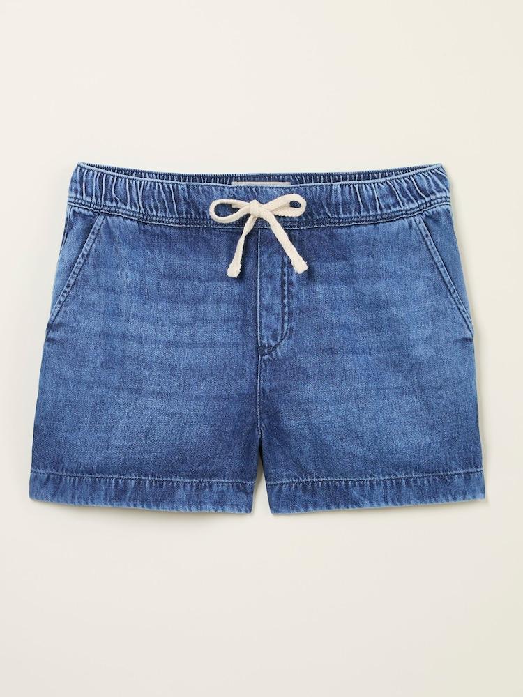 fat face Ashby Dark Vintage Blue Drawstring Shorts
