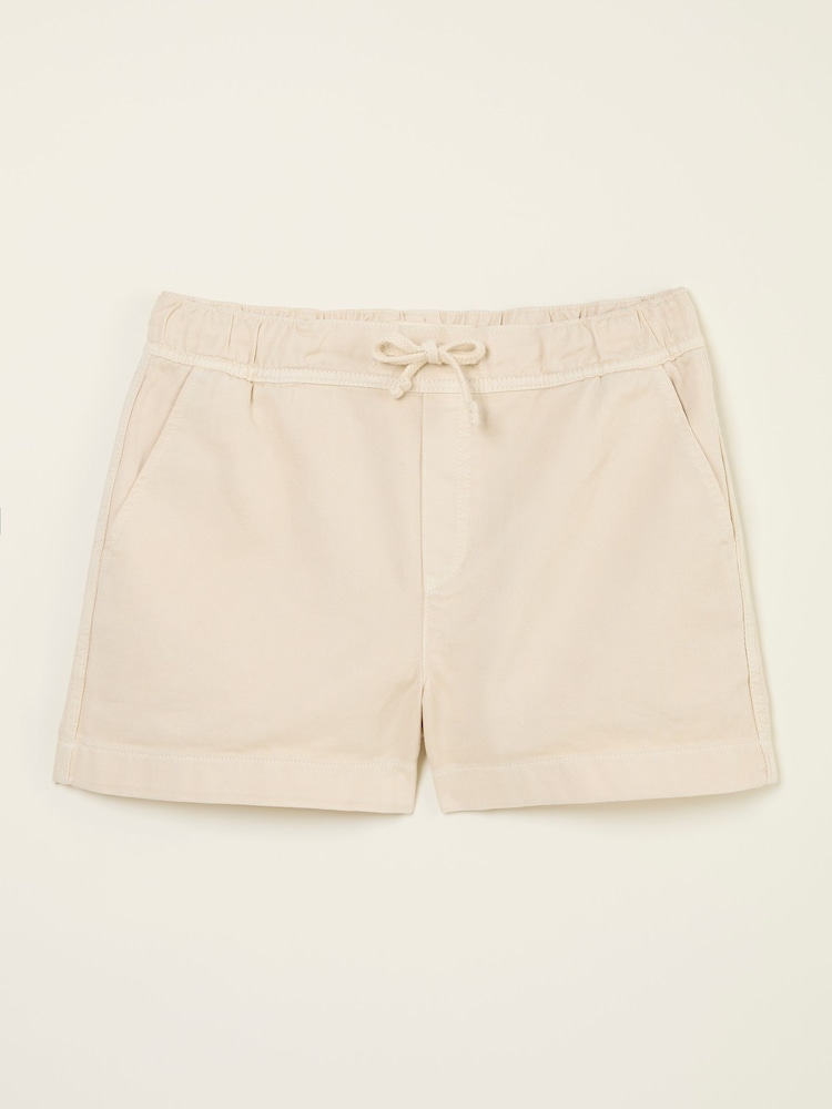 fat face Ashby Natural Drawstring Shorts