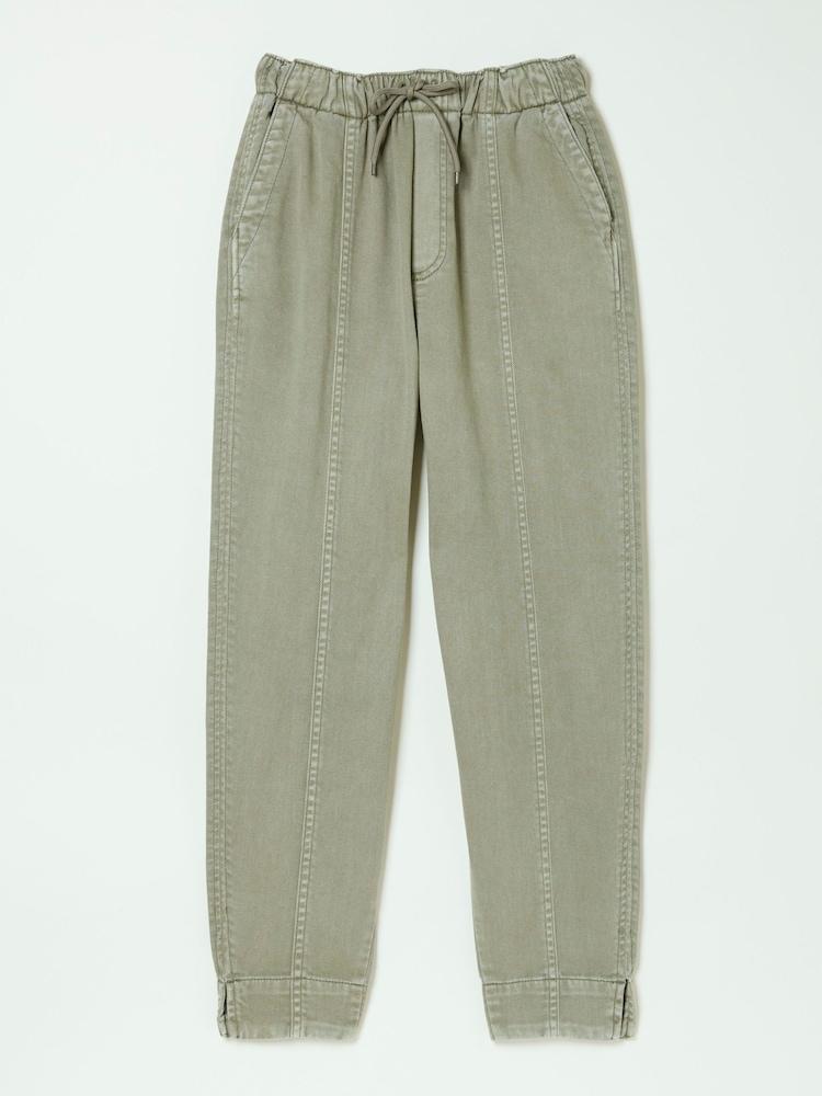 fat face Ashli Green Tapered Cargo Trousers
