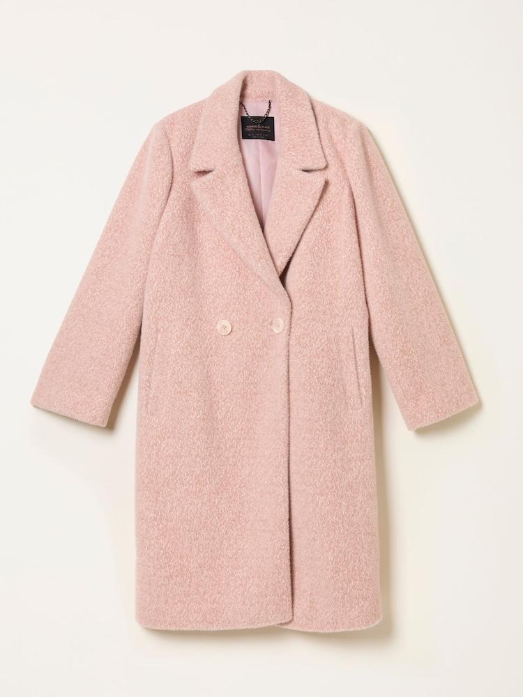 fat face Aubrey Blush Pink Structured Coat