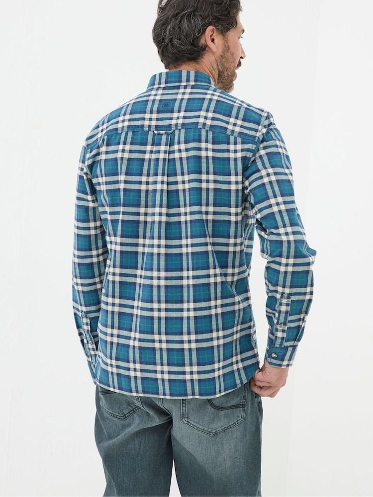 Fat Face Backworth Blue Check Shirt