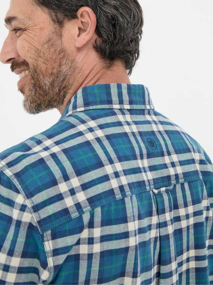 fat face Backworth Blue Check Shirt