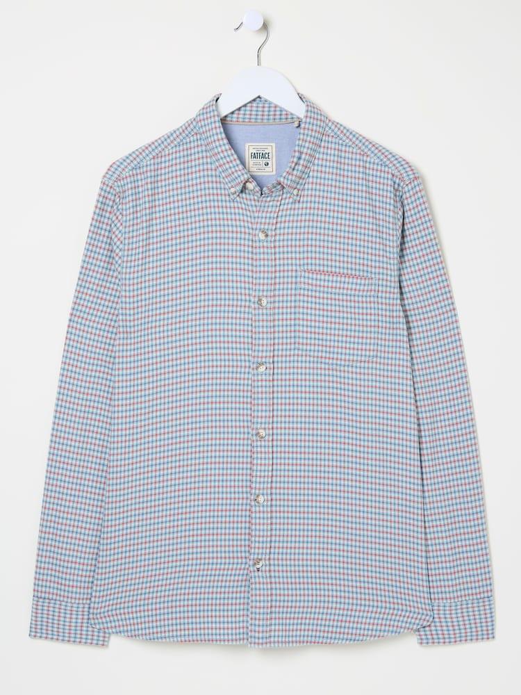 fat face Bath Red Long Sleeve Check Shirt