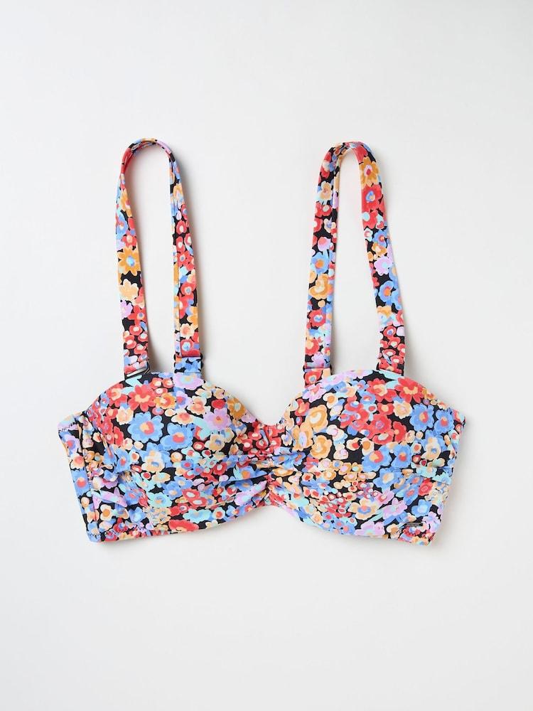 fat face Beck Multi Pop Floral Bikini Top