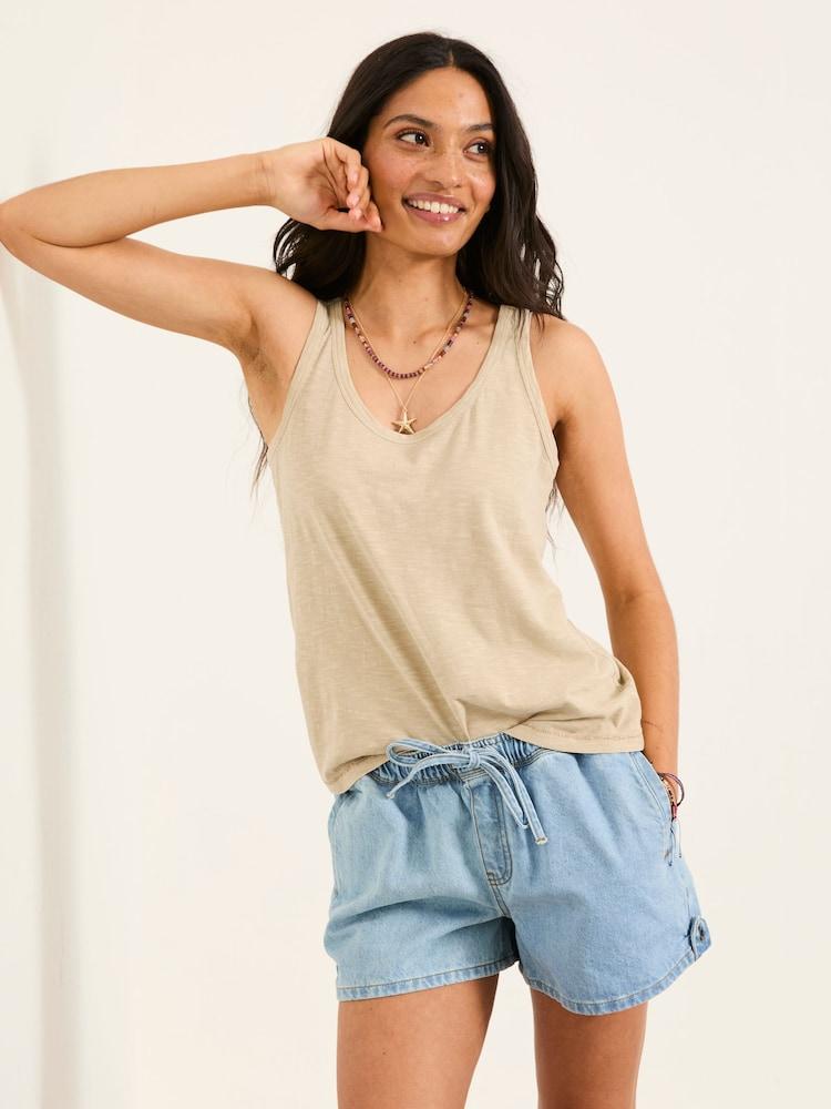 Fat Face Bella Oatmeal Vest Top