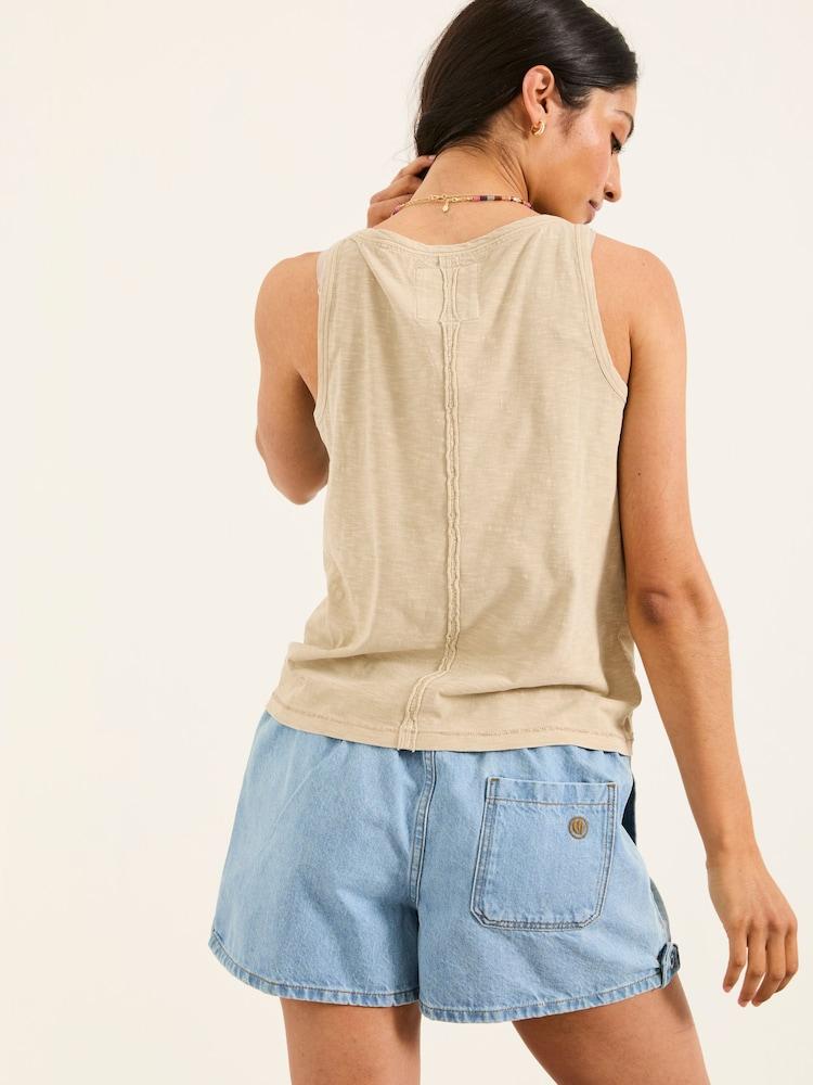 Fat Face Bella Oatmeal Vest Top