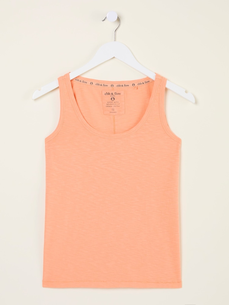 fat face Bella Peach Pink Vest Top