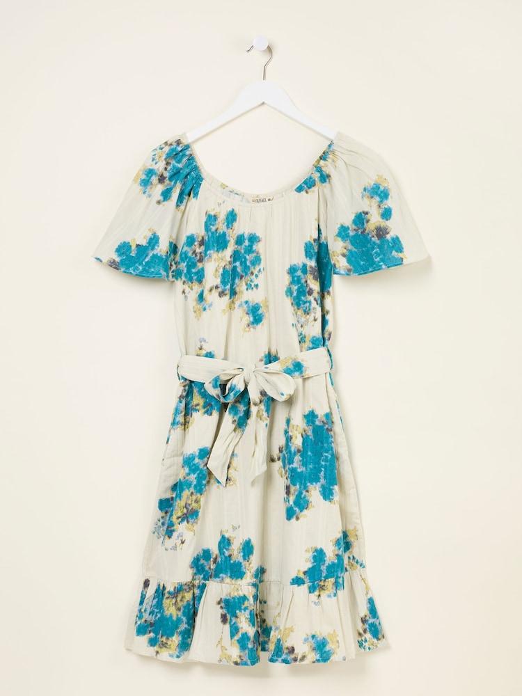 fat face Benny Multi Blurred Floral Dress