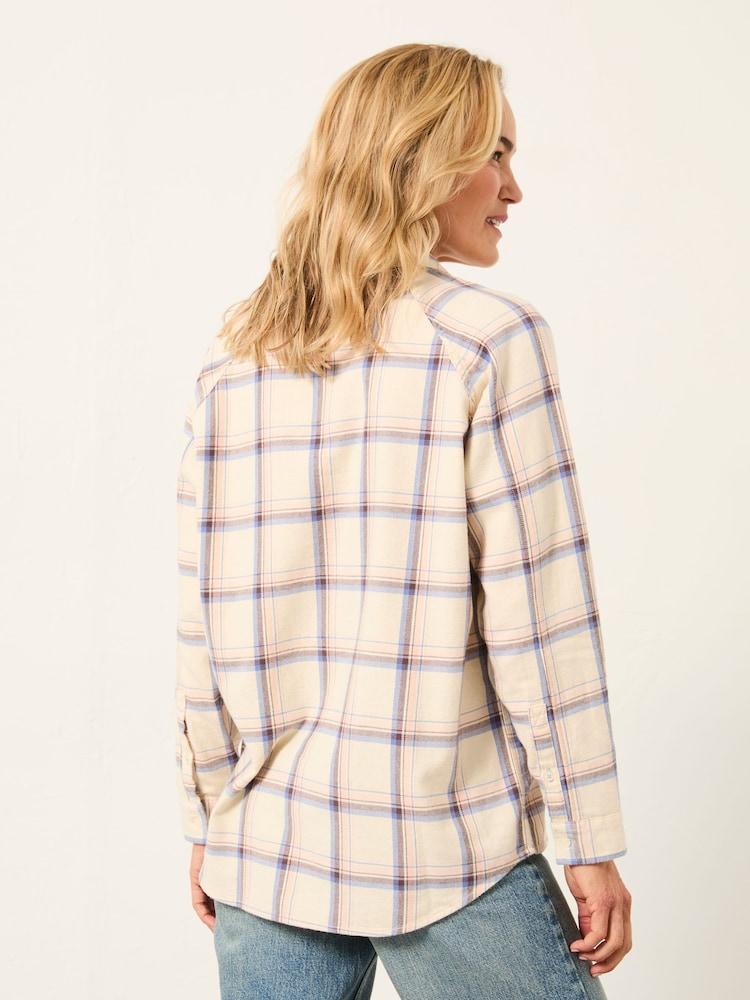 Fat Face Bessie Ivory Check Shirt